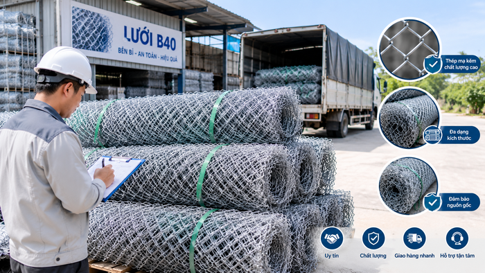 Ảnh: Cung cấp lưới b40 uy tín - chất lượng